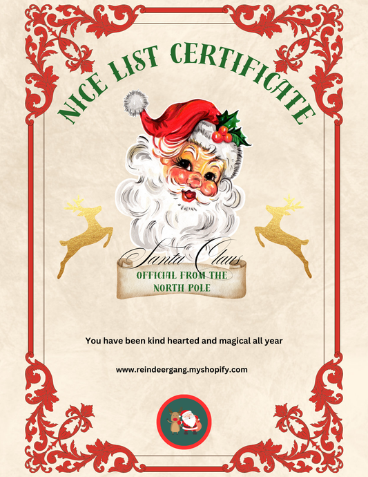 Nice List Certificate (Digital Download)